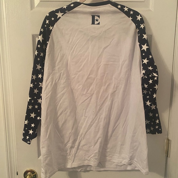 Elton John Farewell Yellow Brick Road tour star spangled long sleeved shirt - Picture 2 of 4